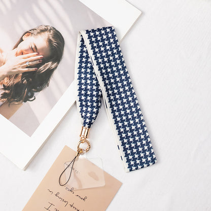 2" Full Custom Blue Satin Phone Lanyard Badge Lanyard Neck Strap w/Lanyard Pad Compatible #15