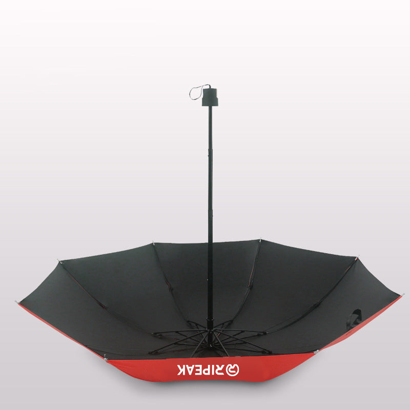 Portable Travel Triple Folding Umbrella Manual Open Umbrella