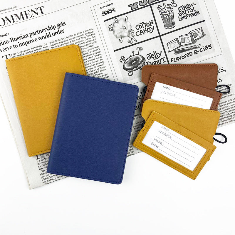 Passport Holder Luggage Tag Package Set Travel Suits Passport Cover Cruise Trip