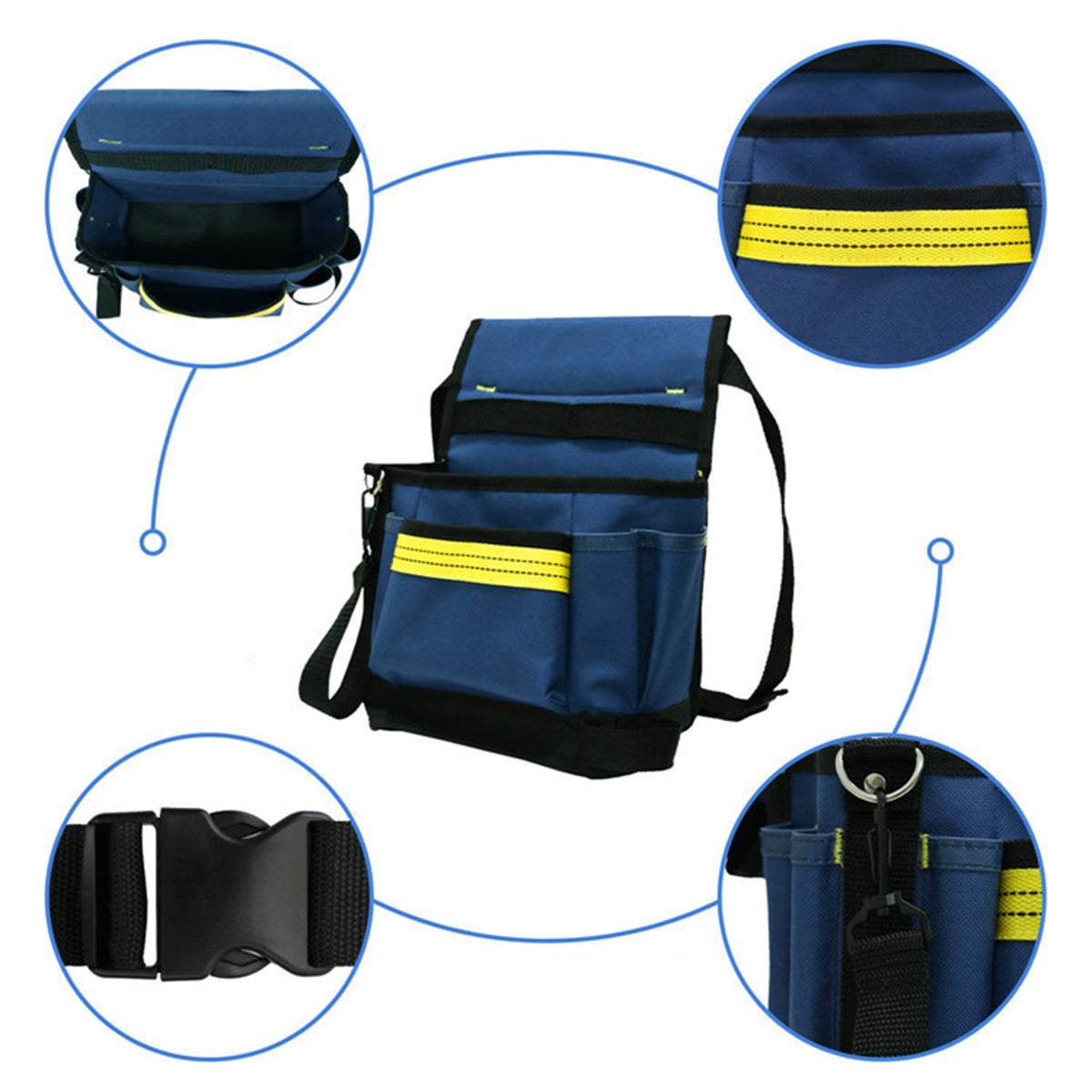 Multifunction Electrician Tool Bag Tool Waist Bag Heavy Duty Tool Pouch