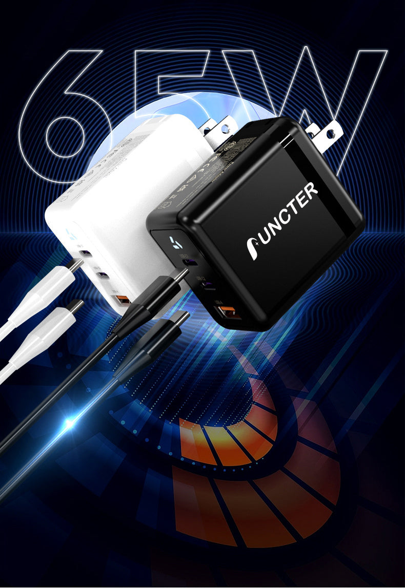 3-Port 65W Wall Charger W/ETL Certification