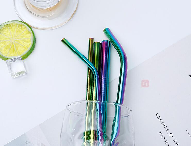 9.5''L Stainless Steel Straws
