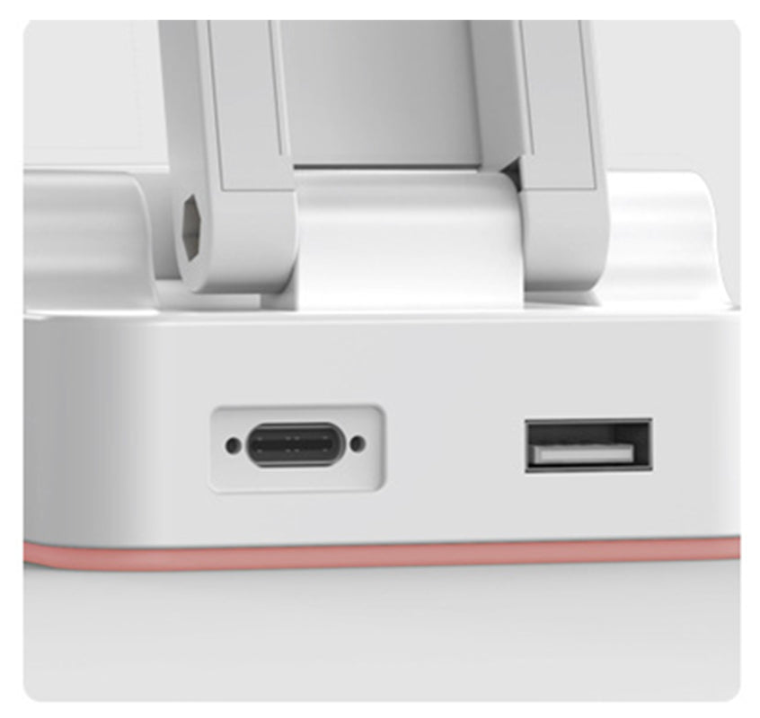 Eye Caring Dimmable Desk Lamp Time Display Foldable Night Light For Home Office With Power Bank