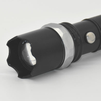 Bright Zoomable LED Flashlight With Rechargeable Battery For Outdoor Emergency