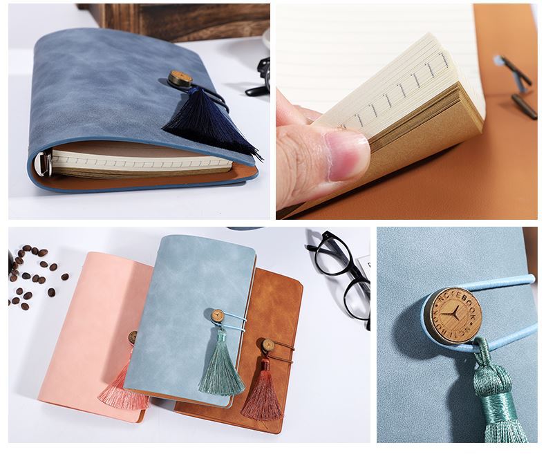 A6 PU Leather Notebook Daily Journal Daybook