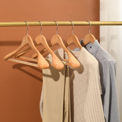 17.5" Wide Shoulder Wooden Hangers Suit Hangers Coat Hangers Heavy Clothes Hangers