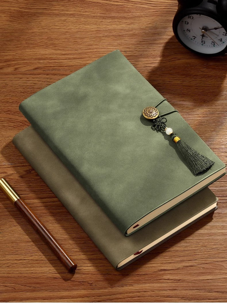 A5 PU Leather-Bound Business Notebook Writing Journal Executive Notebook Meeting Note Gift Set
