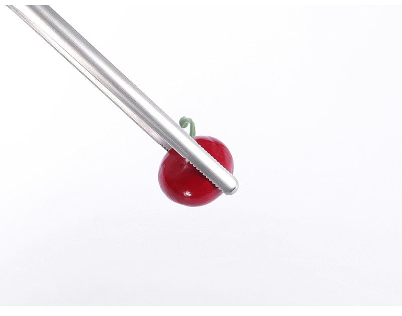 8" 304 Stainless Steel Food Tongs Barbeque Kitchen Tongs
