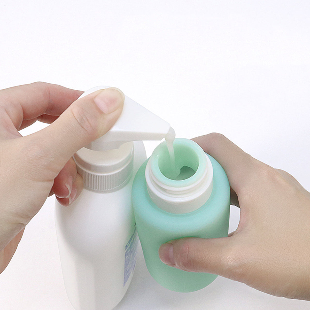 6.7OZ Silicone Travel Bottles for Toiletries, Leak-Proof Refillable Cosmetic Squeeze Bottles