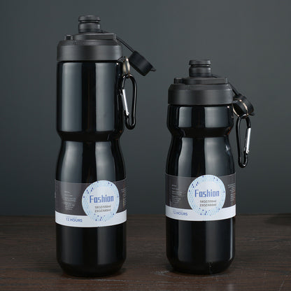 18 Oz./550ml 304 Stainless Steel Vacuum Thermos Cup Outdoor Sports Portable Bike Riding Water Bottle