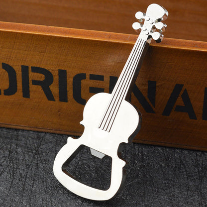 Guitar Shaped Bottle Opener Keychain