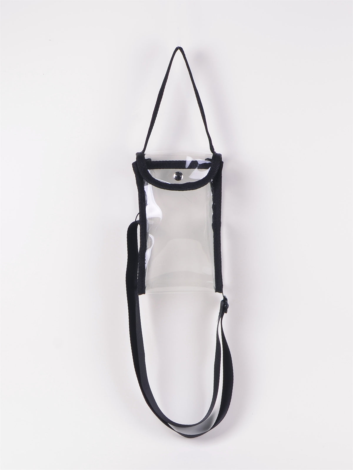 PVC Transparent Shoulder Bag Clear Bag Crossbody Bag W/Strap Stadium Approved Bag(Size S)