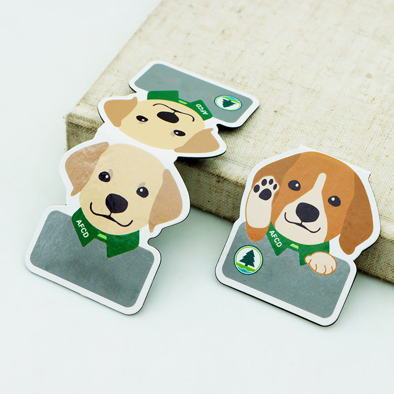 Dog Magnetic Bookmark Puppy Bookmark Book Clip for Reader, Subscriber, Reading Club