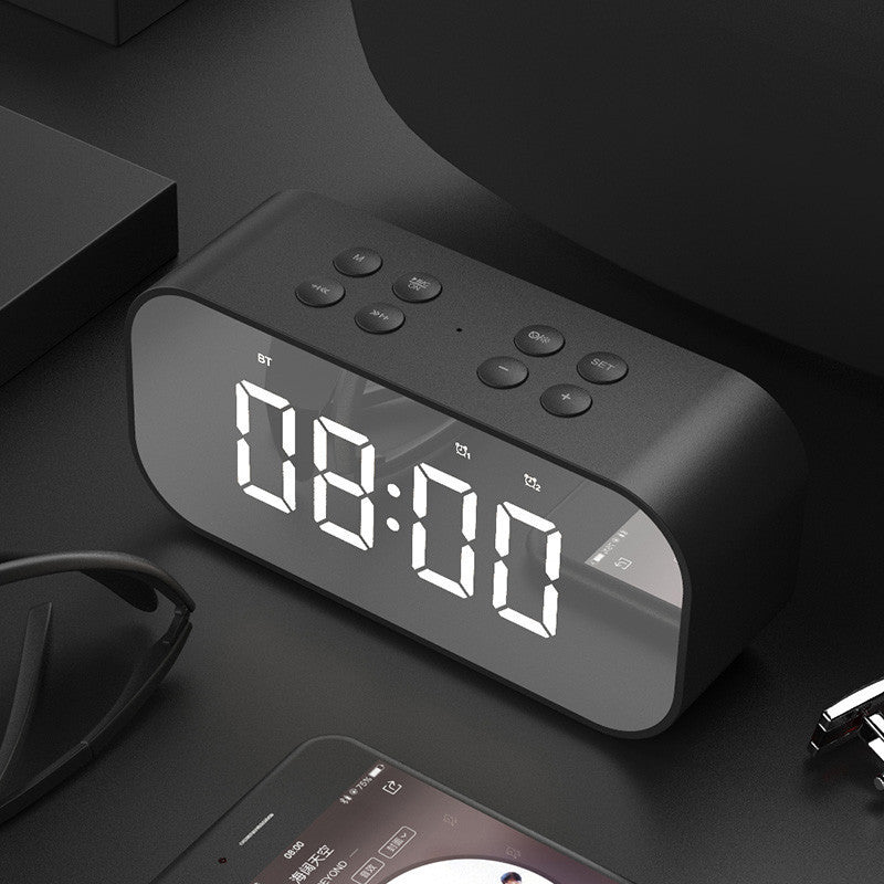 Mirror Screen Wireless Speaker Alarm Clock