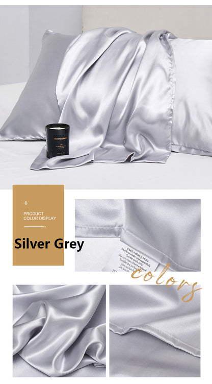 20 x 54" Premium Square Satin Silk Throw Pillowcase Body Size Pillow Cover With Hidden Zipper
