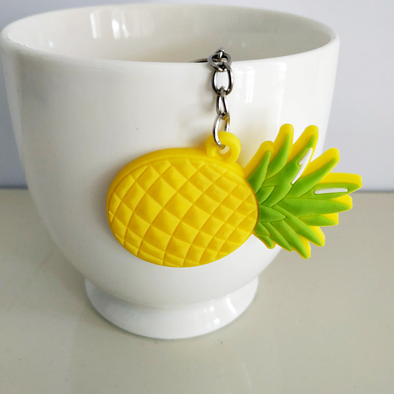 Custom 3D Raised Shaped Soft Touch PVC Keychain - Two Sides Printing