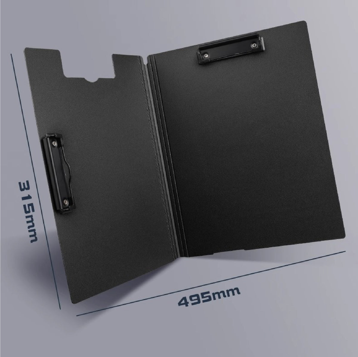 A4 Office Clipboard Folder File Cover Clipboard with Double Clips Metal Clips Letter Size Clipboard