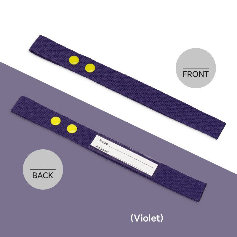 Cotton Luggage Strap Travel ID Tag Bag Claim Tag Airline Bag Tag with Back Info Card