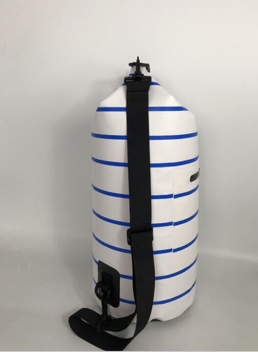 White/Blue Blank Back View