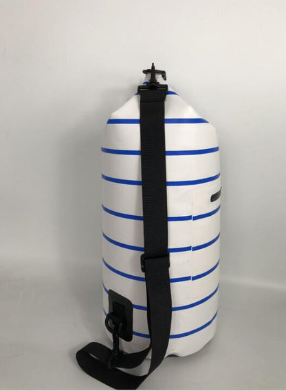 White/Blue Blank Back View