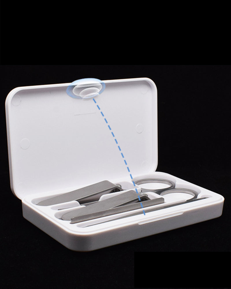 5" 1 Stainless Steel Professional Pedicure Kit Nail Scissors Grooming Kit With White Box
