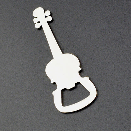 Guitar Shaped Bottle Opener Keychain