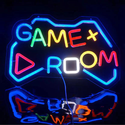 16" Game Room Neon Sign 1' Custom LED Night Club Sign LED Glow Sign - 6 Colors of Light