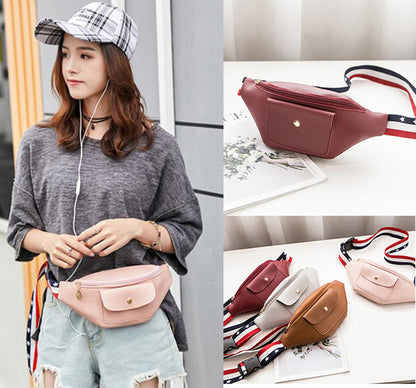 Fashion PU Leather Lady Waist Pack
