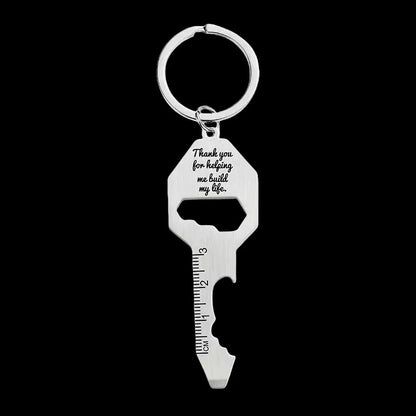 Multifunctional Key Shaped Bottle Opener Keychain #2