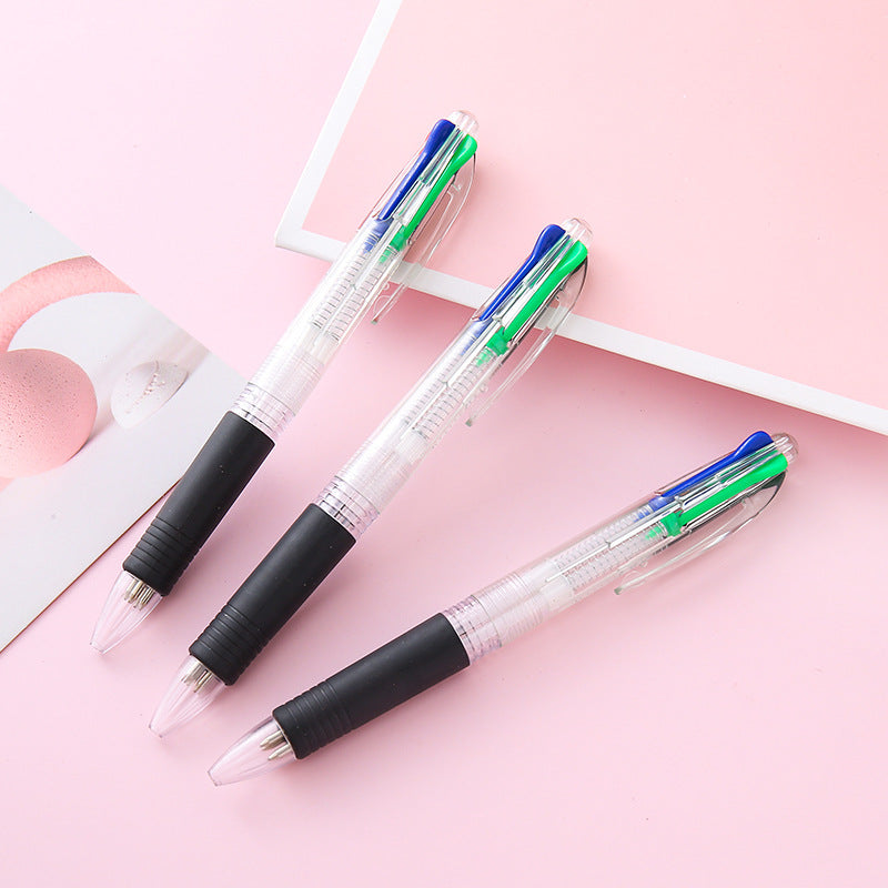 Clear Pen Barrel 4-Color Original Retractable Ballpoint Pen