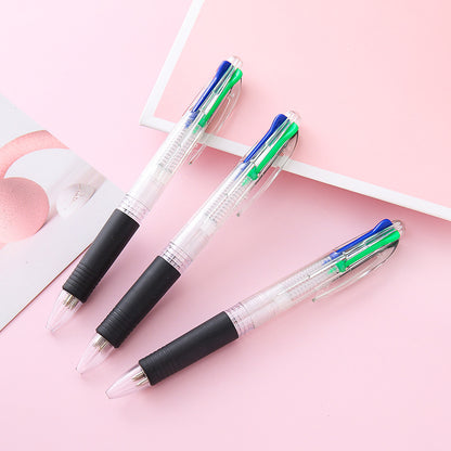 Clear Pen Barrel 4-Color Original Retractable Ballpoint Pen