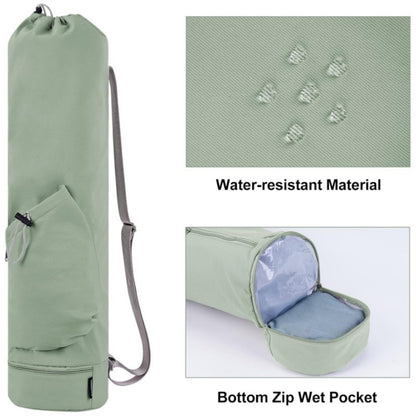 Yoga Bags Yoga Mats Bags Carrier Oxford Tote Bags for Pilates Yoga Lover W/ Wet Pocket