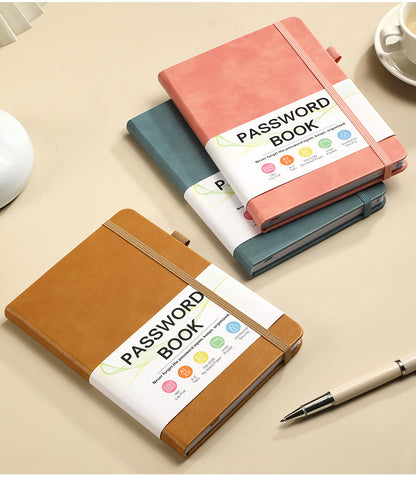 A6 College Ruled Journal PU Notebook W/ Elastic Closure