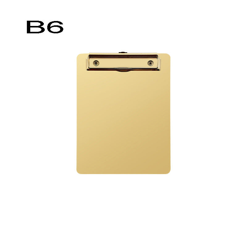 B6 Stainless Steel Heavy Duty Metal Menu Folder & Clipboard