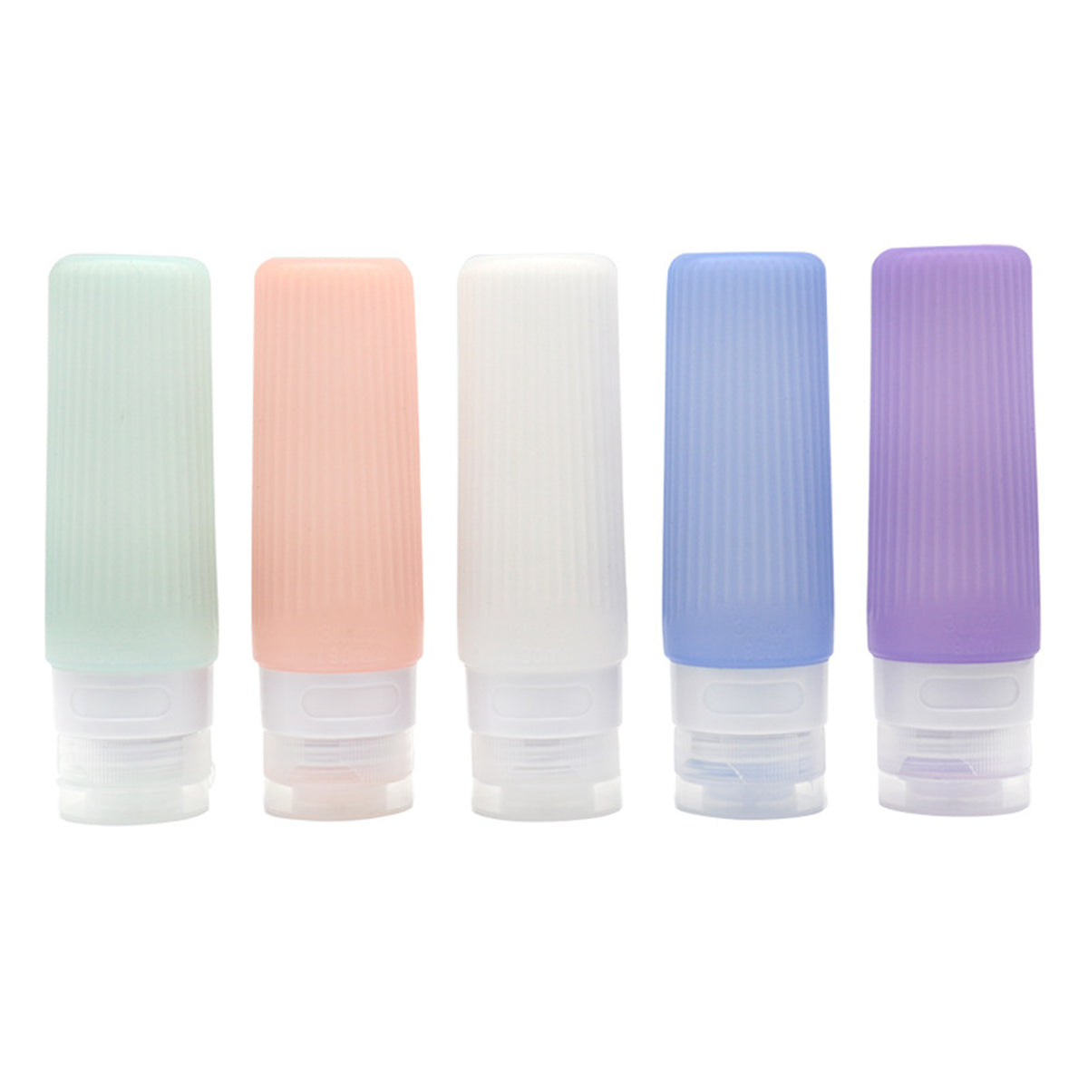 3 OZ Silicone Travel Cosmetics Split Bottles