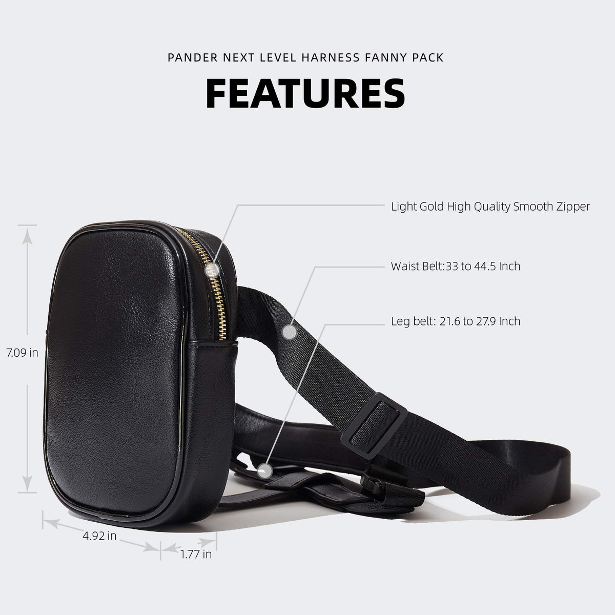 Thigh Harness Leg Bag Fanny Pack for Women