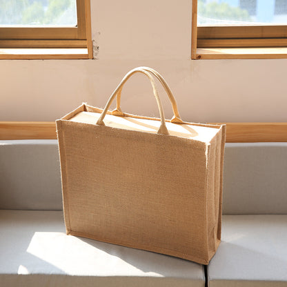 Large Burlap Tote Bag
