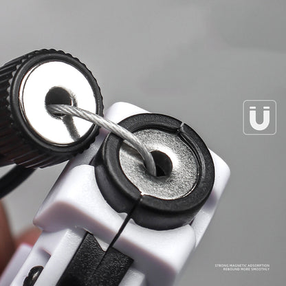 Outdoor Magnetic Carabiner Clip Badge Reel With Rope Cutter