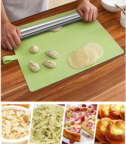 Tapered Design 304 Stainless Steel Rolling Pin (16.55" L x 1.06" Dia)