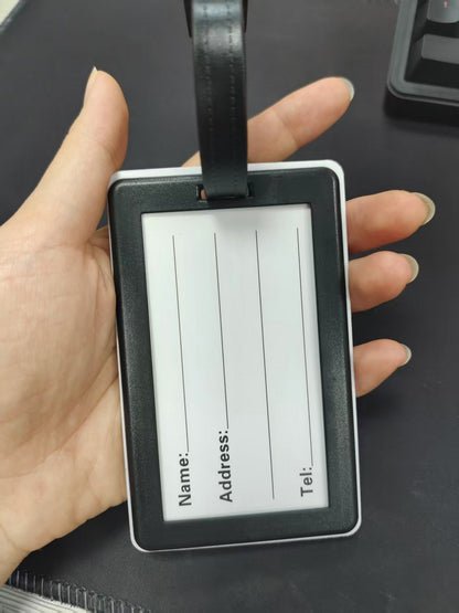 Custom 3D Embossed PVC Travel Bag Tag with Adjustable Strap for Baggage Suitcase