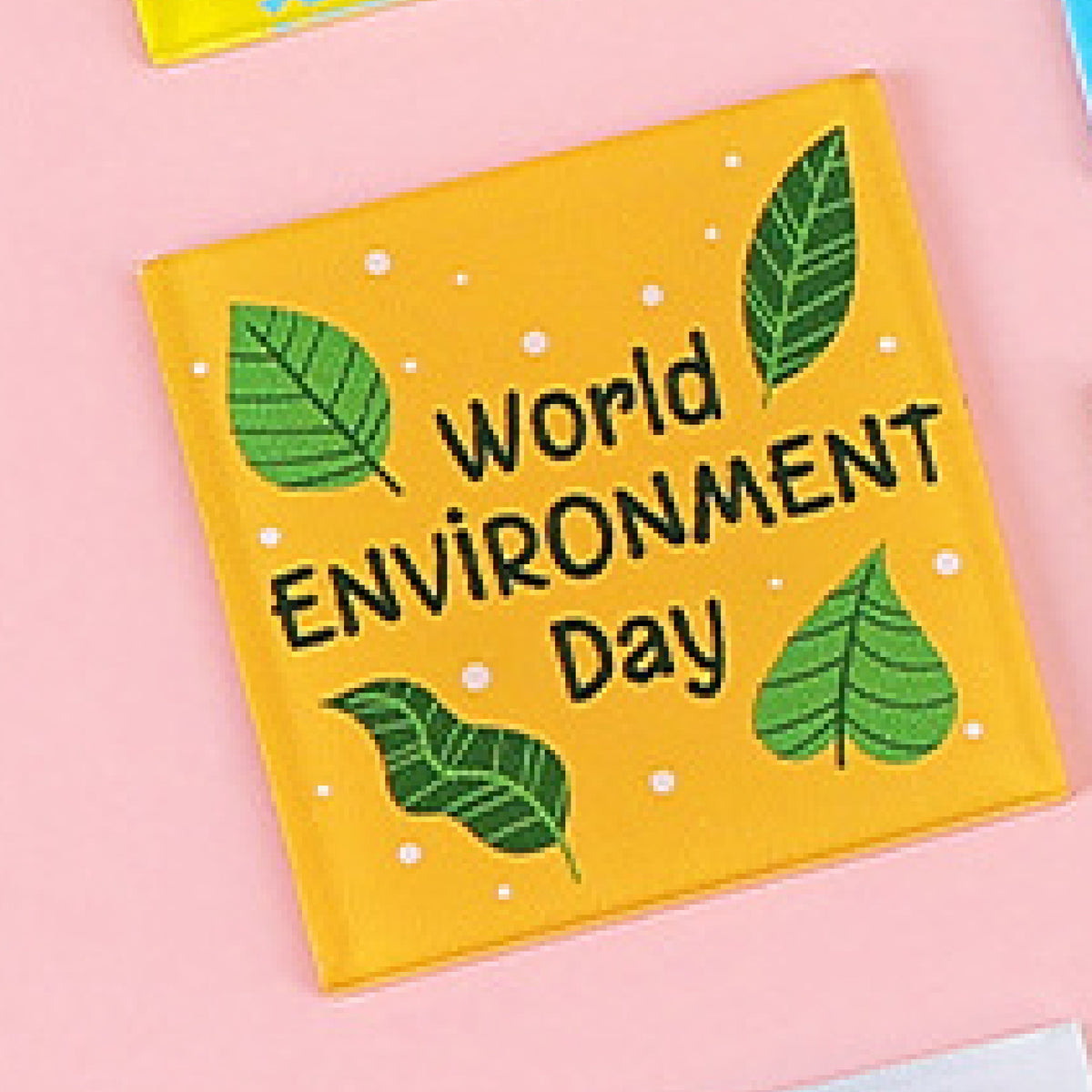 Yellow Magnet Square Shape Acrylic Magnet Refrigerator Magnet