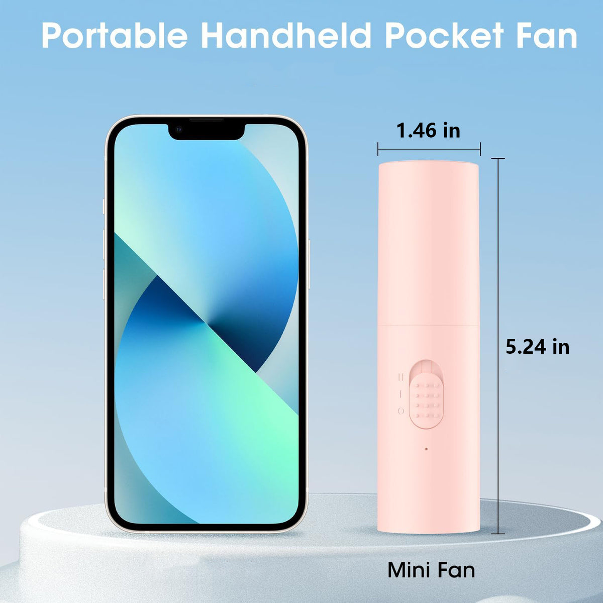 2000mAh Power Bank Folding Handheld Mini Fan Portable Rechargeable Small Foldable