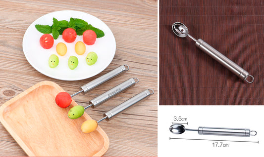Oval 304 Stainless Steel Fruit Scoop Watermelon Scoop Ice Cream Scoop