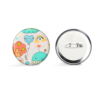 Full Color Round Badge Pin 2.3"