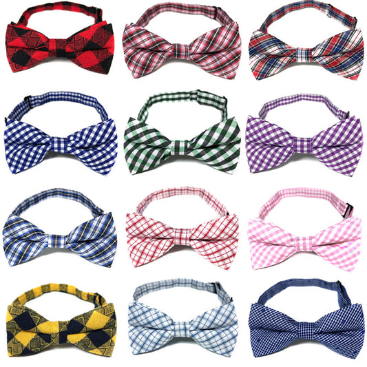 Custom Cotton Pre-tied Children Bowtie Bow Ties for Kids