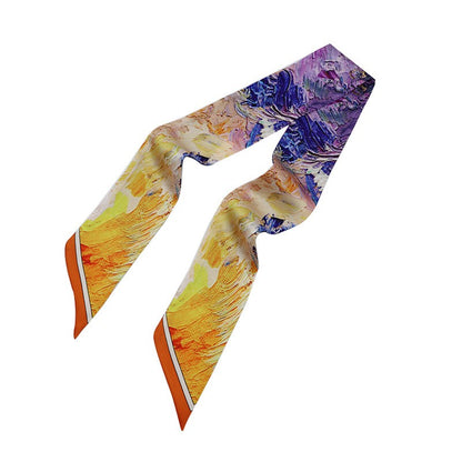 39 x 2.7" Imitation Silk Scarf Neck Ribbon Scarf
