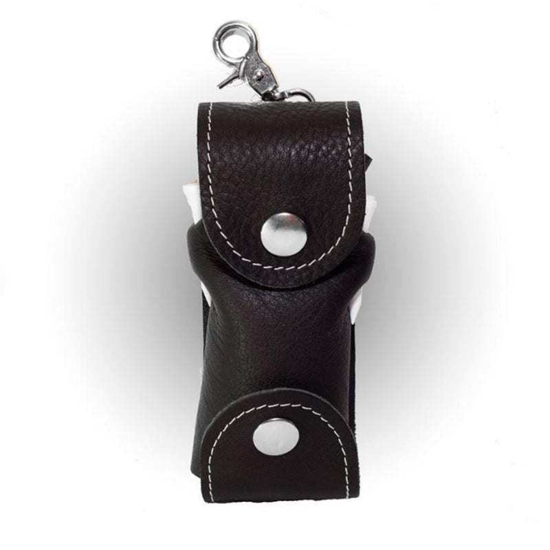 PU Leather Golf Ball Pouch Golf Bag Waist Pack Without Balls & Tees