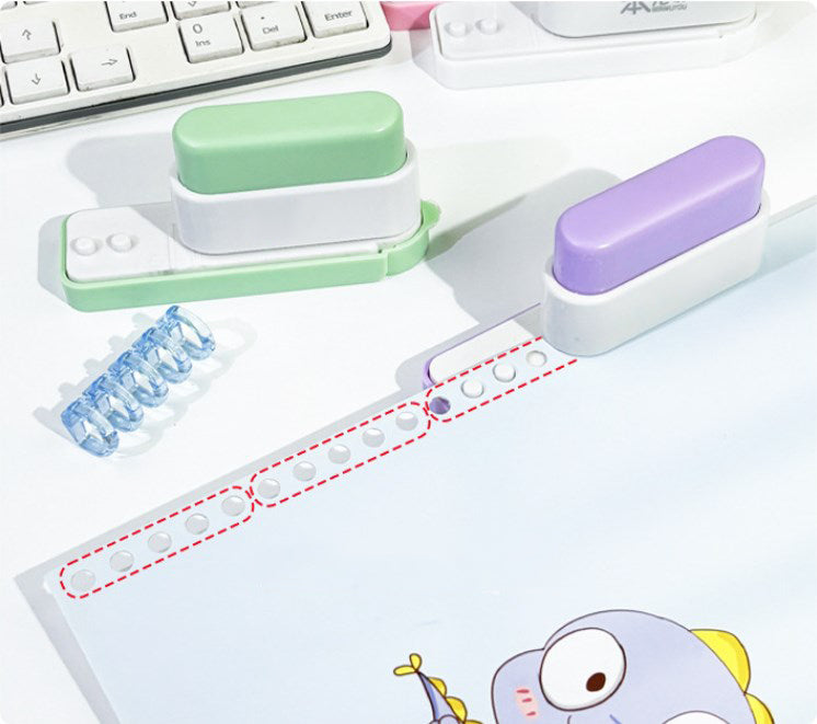 Mini Binding Machine Manual 5 Holes Binder Punch For A4/A5/B5 Papers