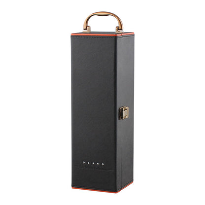 PU Leather Wine Bottle Gift Box Wine Tool Set