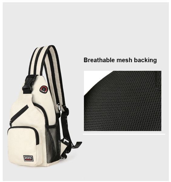 Oxford Sling Bag Chest Bag Shoulder Backpack Crossbody Bag For Men Women And Students